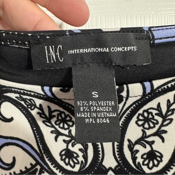 INC International Concepts bold patterned dress, size S, summer, office, party - Picture 2 of 6